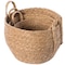 Vintiquewise Decorative Round Wicker Woven Rope Storage Blanket Basket with Braided Handles , PK 3 QI003835.3 - alternate 3